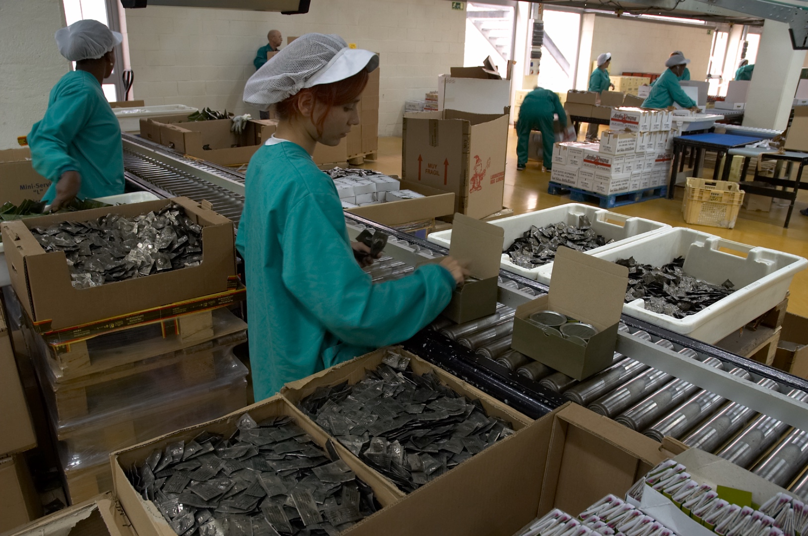 Preparación de kits de emergencia en planta Alonso